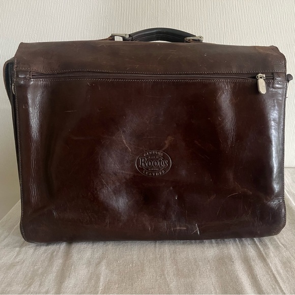 Vintage Roots Leather Chestnut Laptop Brief Bag - Picture 7 of 10